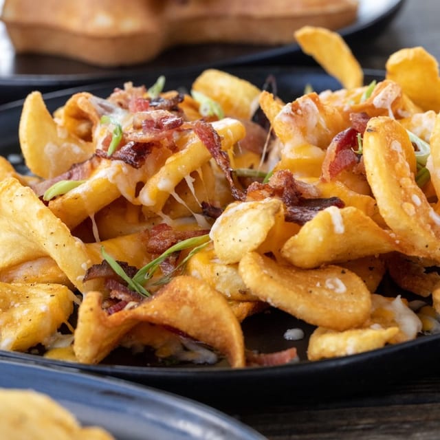 Salchipapas.