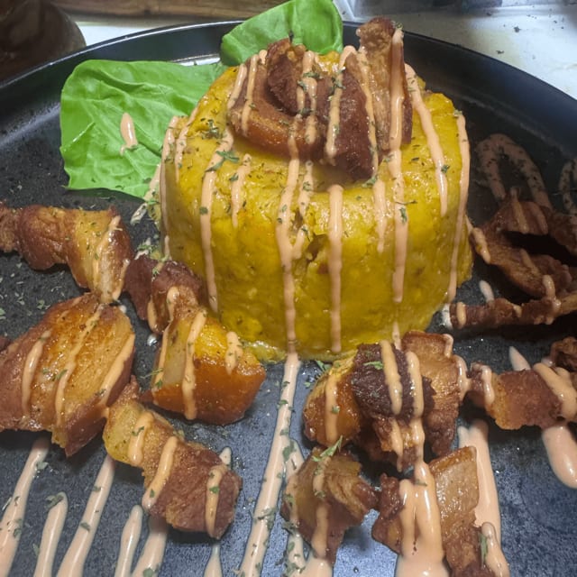 Mofongo De Chicharron.